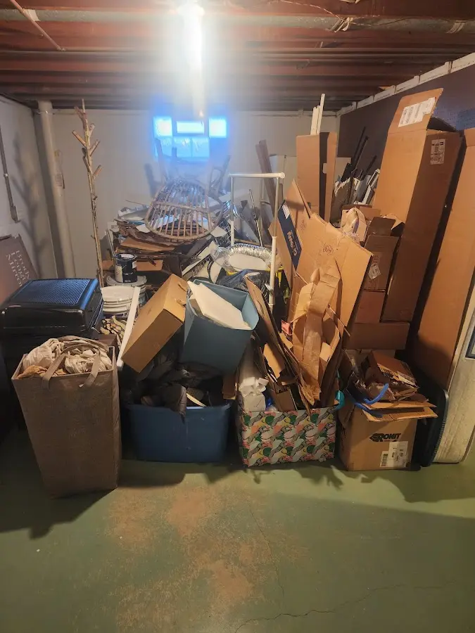 Roll-off dumpster container at job site for Yard Waste Dumpster Rental in Mendota